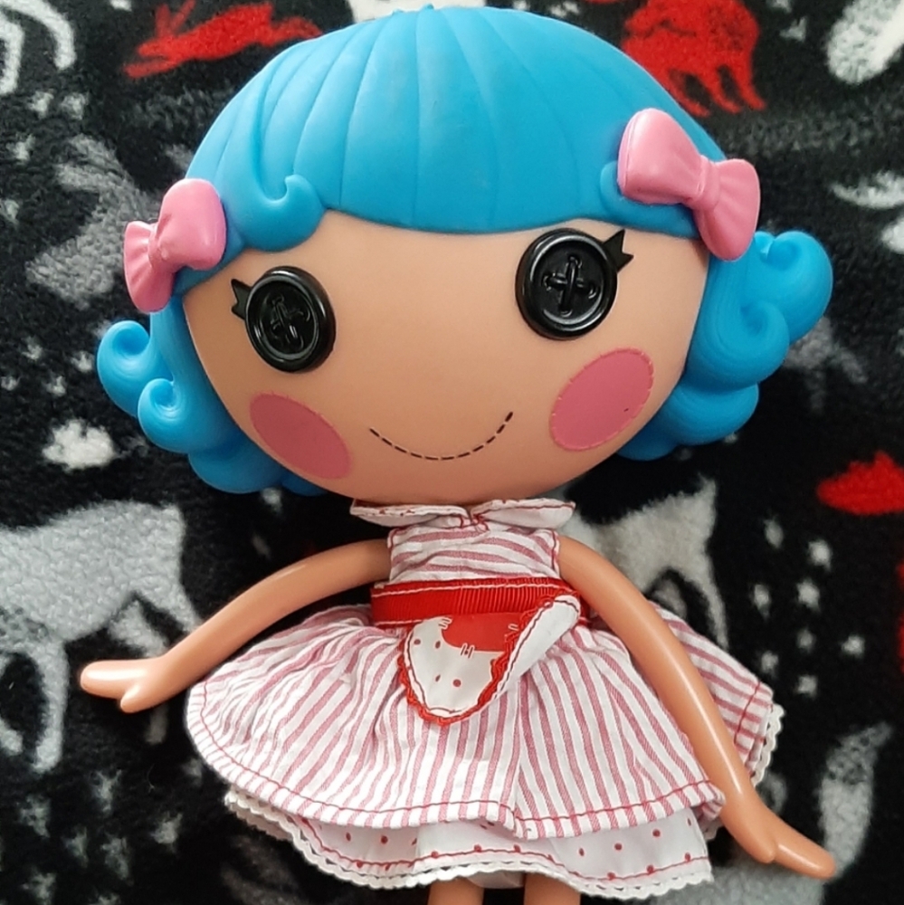 Lalaloopsy Blue-Haired Doll with Pink Accents